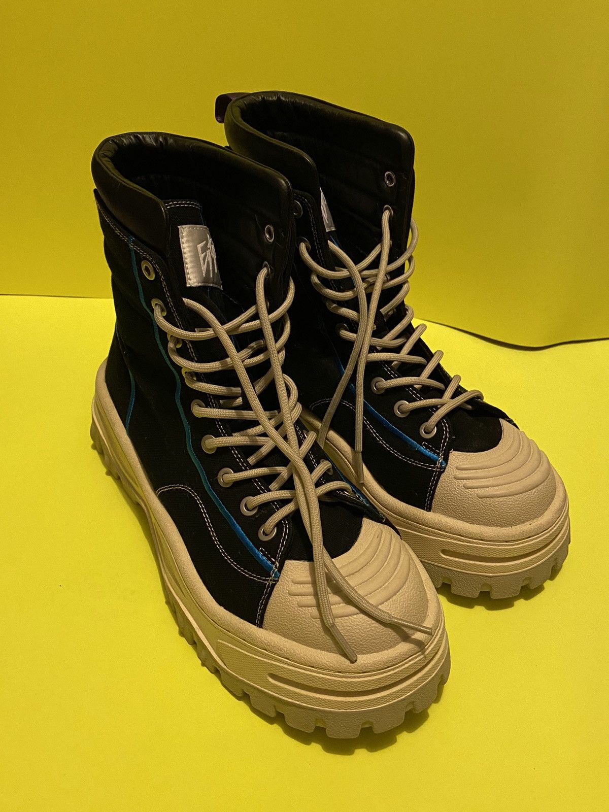 Eytys Eytys Akira platform lace-up combat canvas boots | Grailed