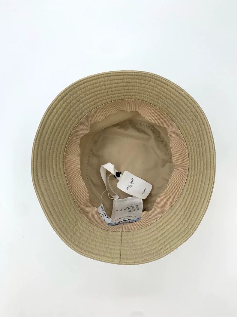 Prada Prada Size M Logo triangle logo beige fisherman hat sunshad Size ONE SIZE - 7 Thumbnail