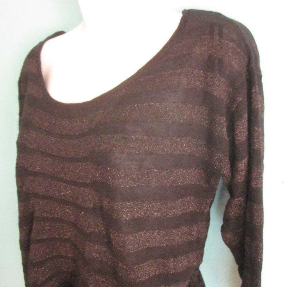 Other Missa Cotton Sweater Black Tonal Stripe Size S Size S / US 4 / IT 40 - 3 Thumbnail