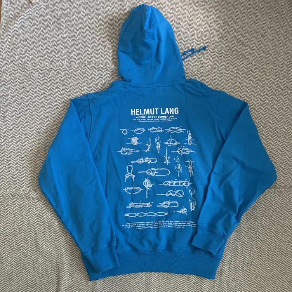 Helmut Lang Helmut Lang Lifeguard Hoodie Blue L Knot Terry Size US L / EU 52-54 / 3 - 1 Thumbnail