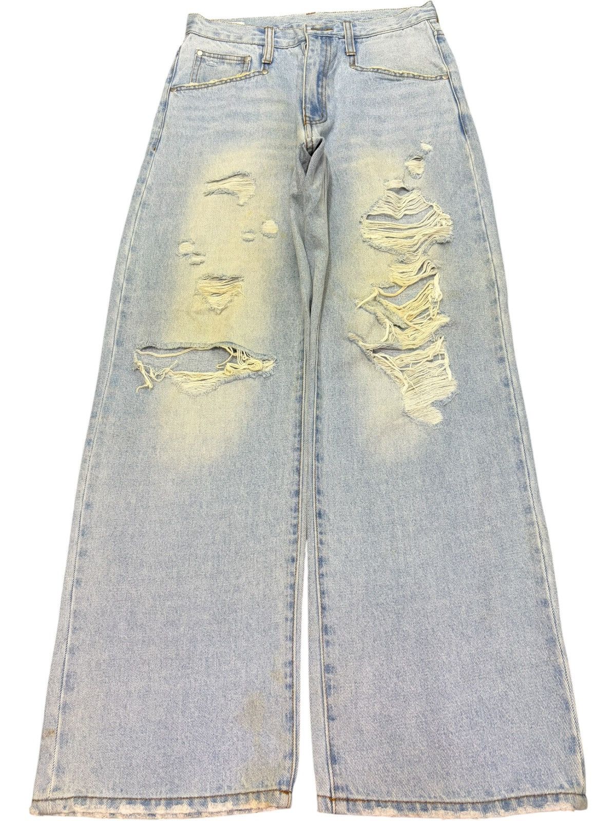 Fubu Vintage Japanese Brand Faded Wash Distress Baggy Jeans Size US 28 / EU 44 - 1 Thumbnail
