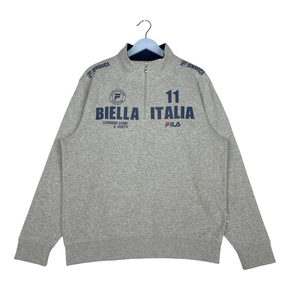 Fila Fila Biella Italia Half Zip Sweatshirt Pullover Jumper Size US L / EU 52-54 / 3 - 1 Thumbnail