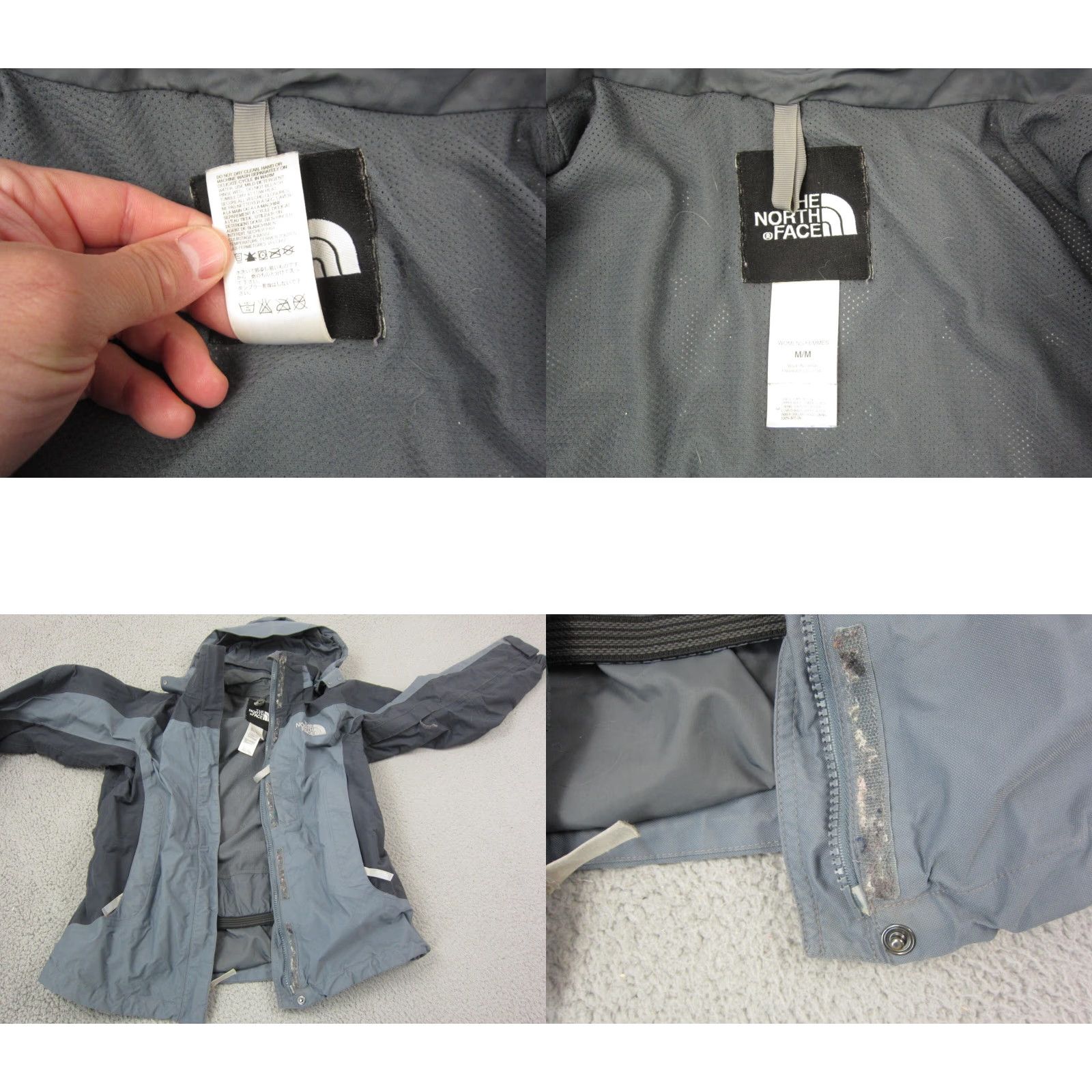 The North Face VINTAGE The North Face Jacket Womens Medium Gray Zip Up Windbreaker Hyvent 90s Retro All Seasons Full Zip Lightweight Regular Size M Womens Size M / US 6-8 / IT 42-44 - 9 Thumbnail