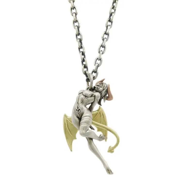 Jewelry Devil Angel Pendant Necklace Size ONE SIZE - 1 Thumbnail
