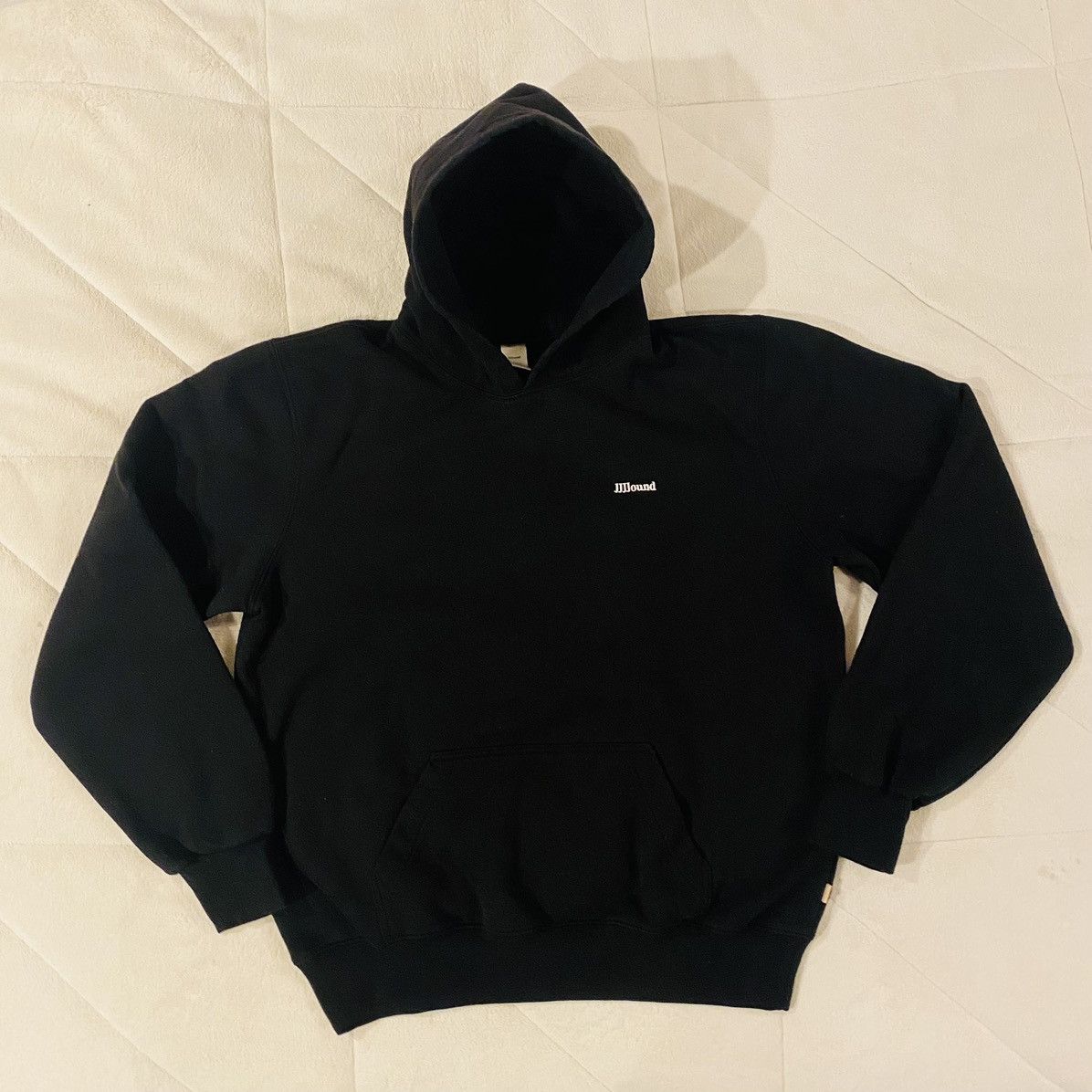 Jjjjound Jjjjound Black Embroidered Pullover Hoodie Men
