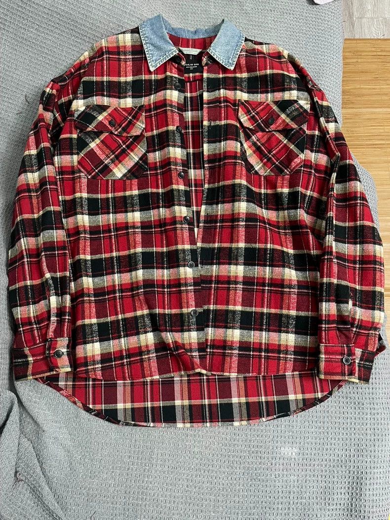 Fear of God Fear of God 5th Red Plaid Shirt - dmc Size US S / EU 44-46 / 1 - 1 Thumbnail
