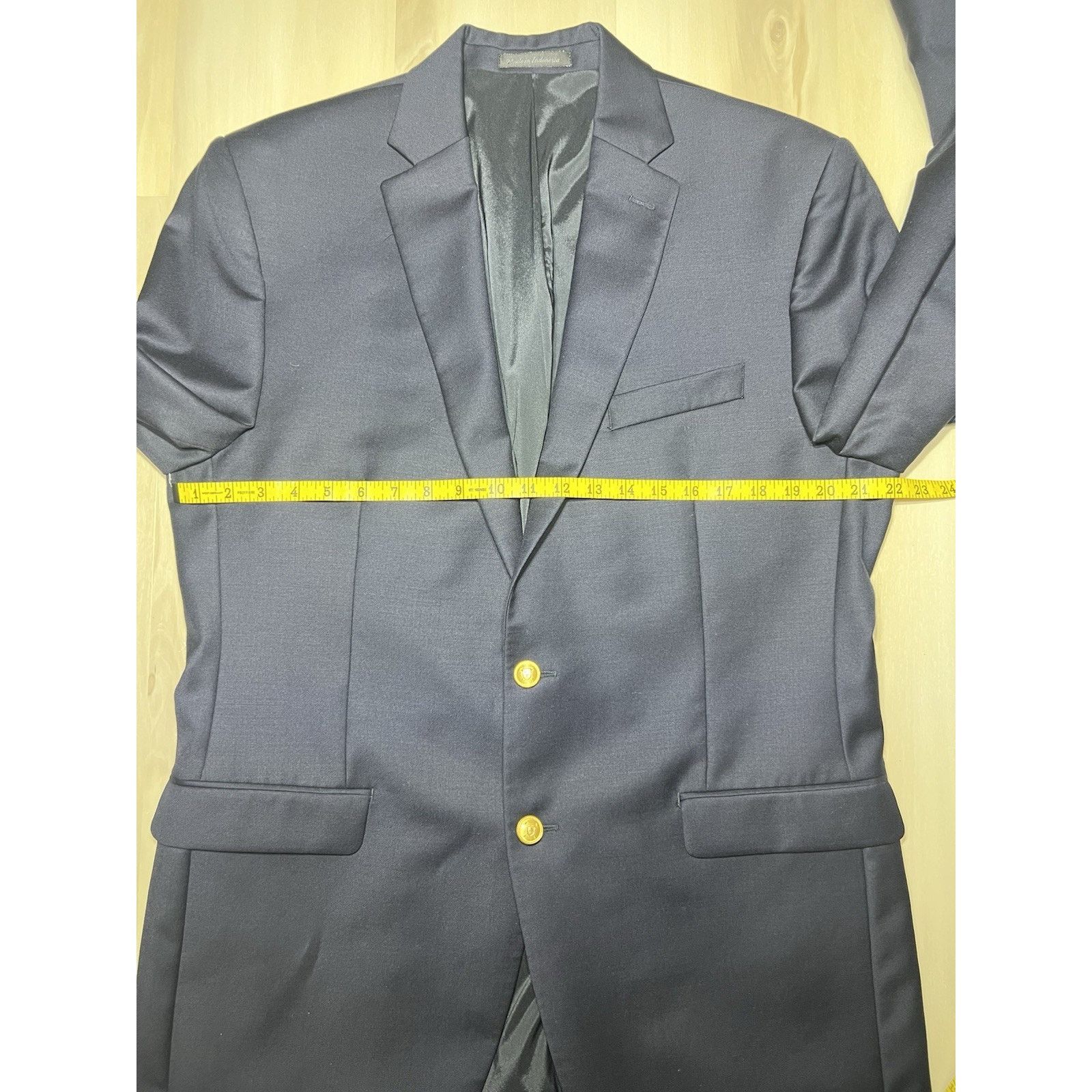Ralph Lauren Ralph Lauren Blazer Men 42L Navy Gold Button Sports Coat Size 42L - 10 Thumbnail
