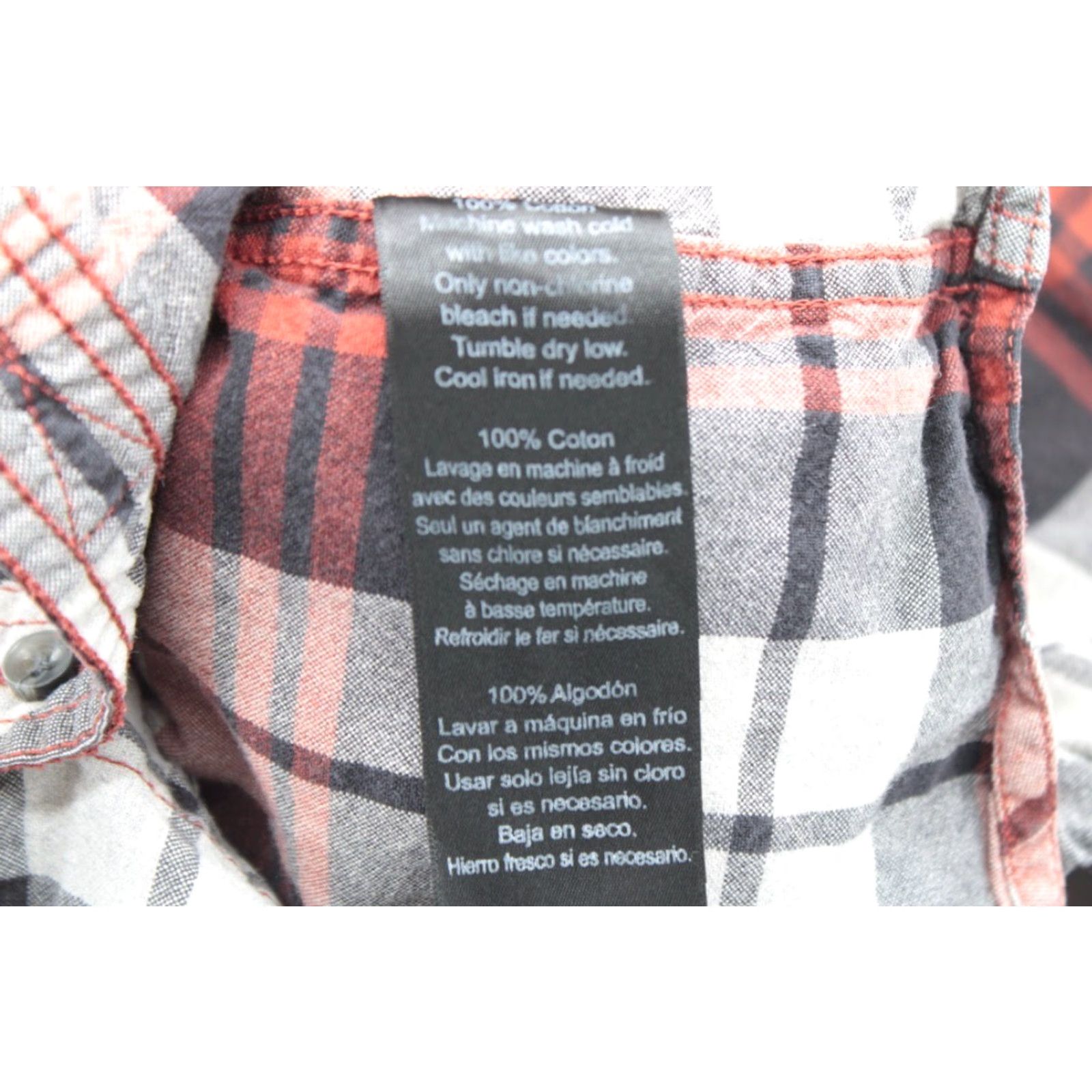 KAVU VINTAGE KAVU Shirt Plaid Woven Cotton Long Sleeve Red Men's Small Gorpcore Size US S / EU 44-46 / 1 - 4 Thumbnail