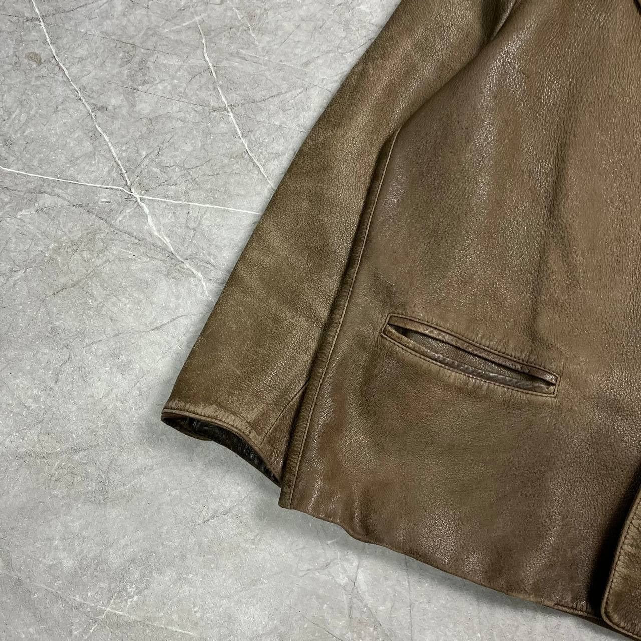 Japanese Brand Vintage Y2K Avant Gard Leather Jacket Opium Rare 90s Casual Size US XL / EU 56 / 4 - 4 Thumbnail