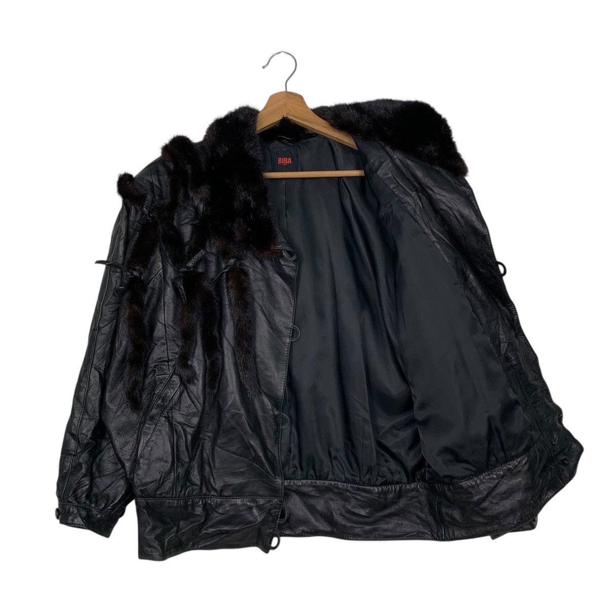 Other Biba Paris Leather Fur Jacket Size M / US 6-8 / IT 42-44 - 9 Thumbnail