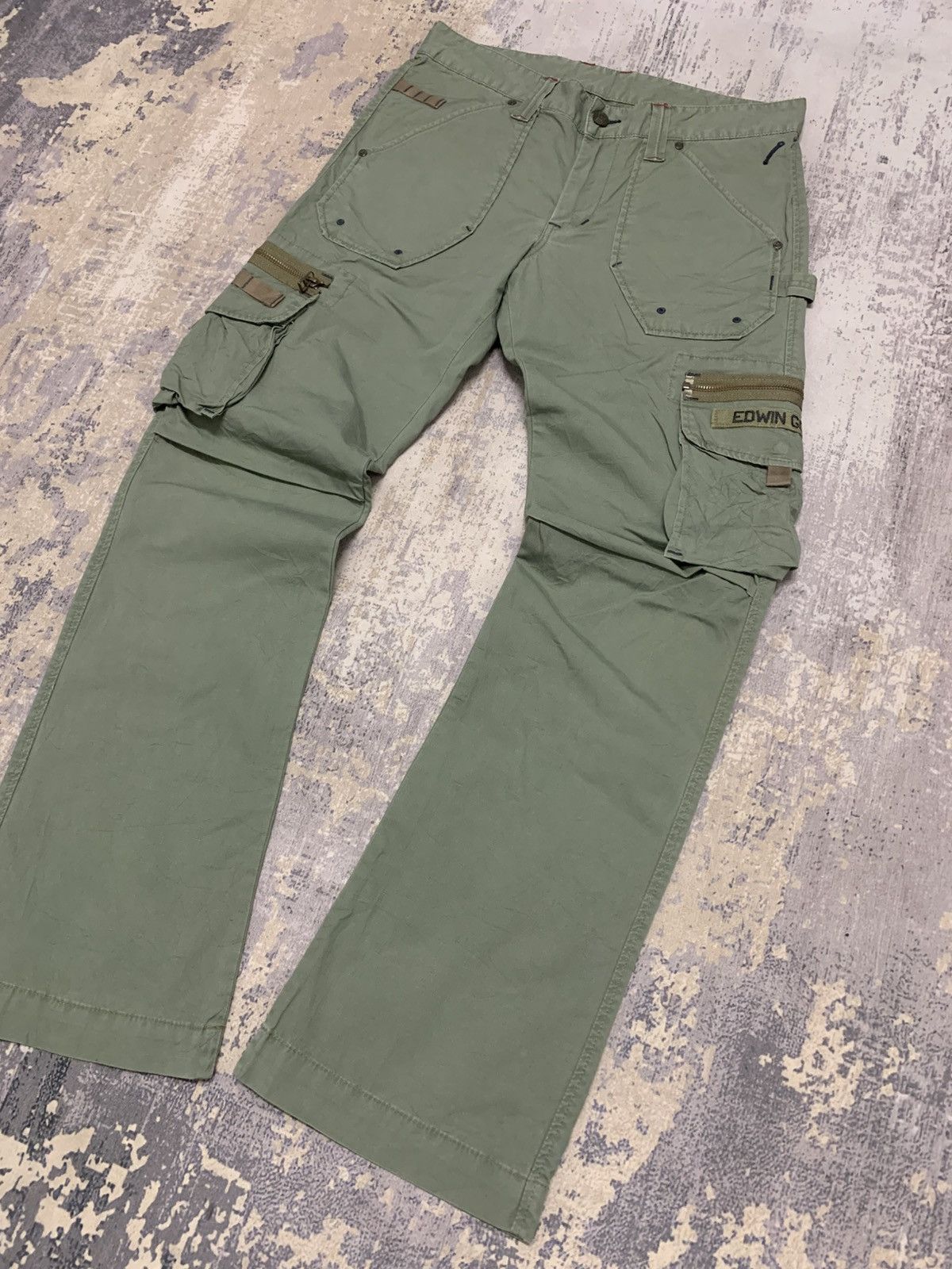 Japanese Brand EDWIN Golf Multipocket OG Cargo Pant Size US 32 / EU 48 - 5 Thumbnail