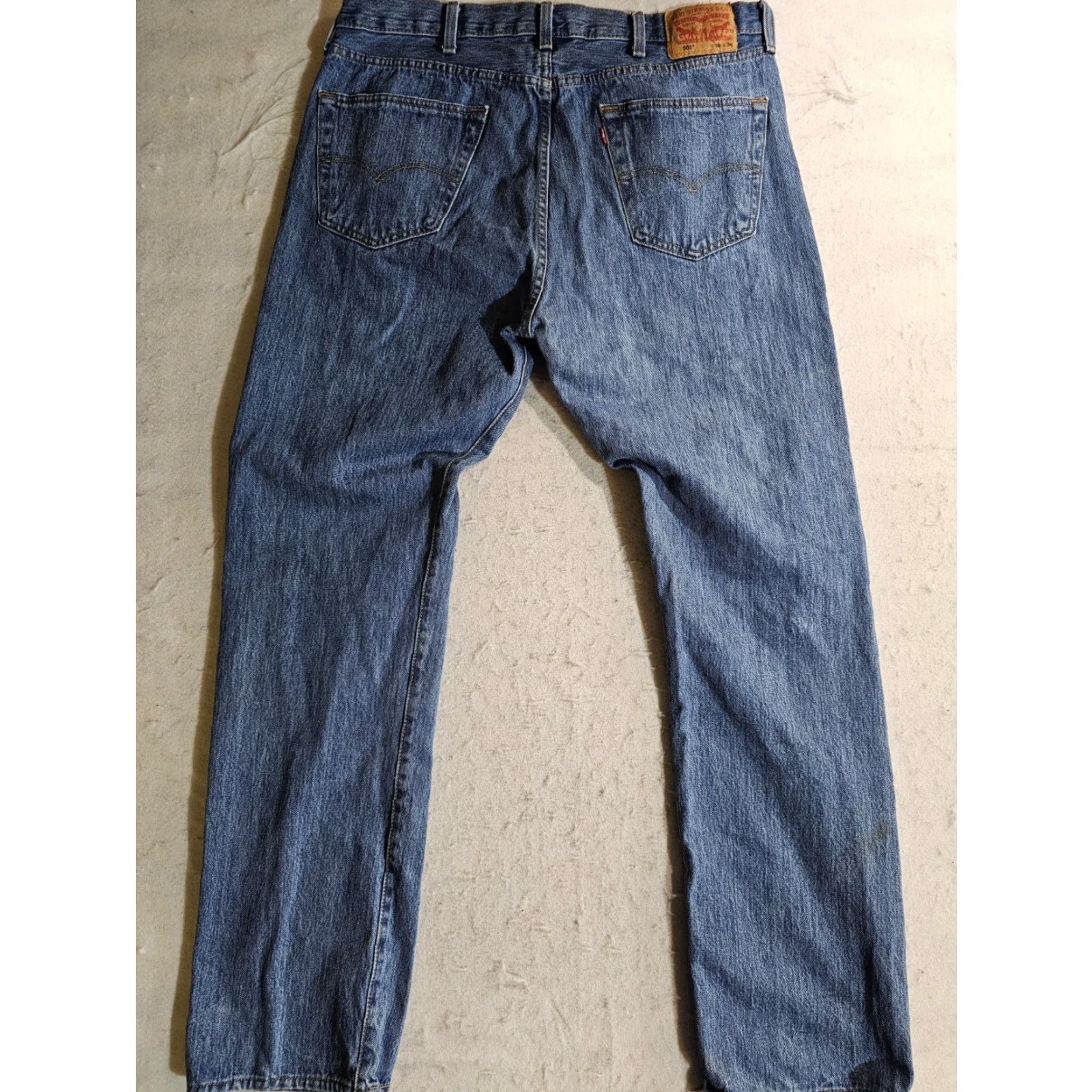 Levi's VINTAGE Levi's 501 XX Jeans Mens 38x36 Blue Light Wash Denim Distressed Cotton Y2K Size US 38 / EU 54 - 5 Thumbnail