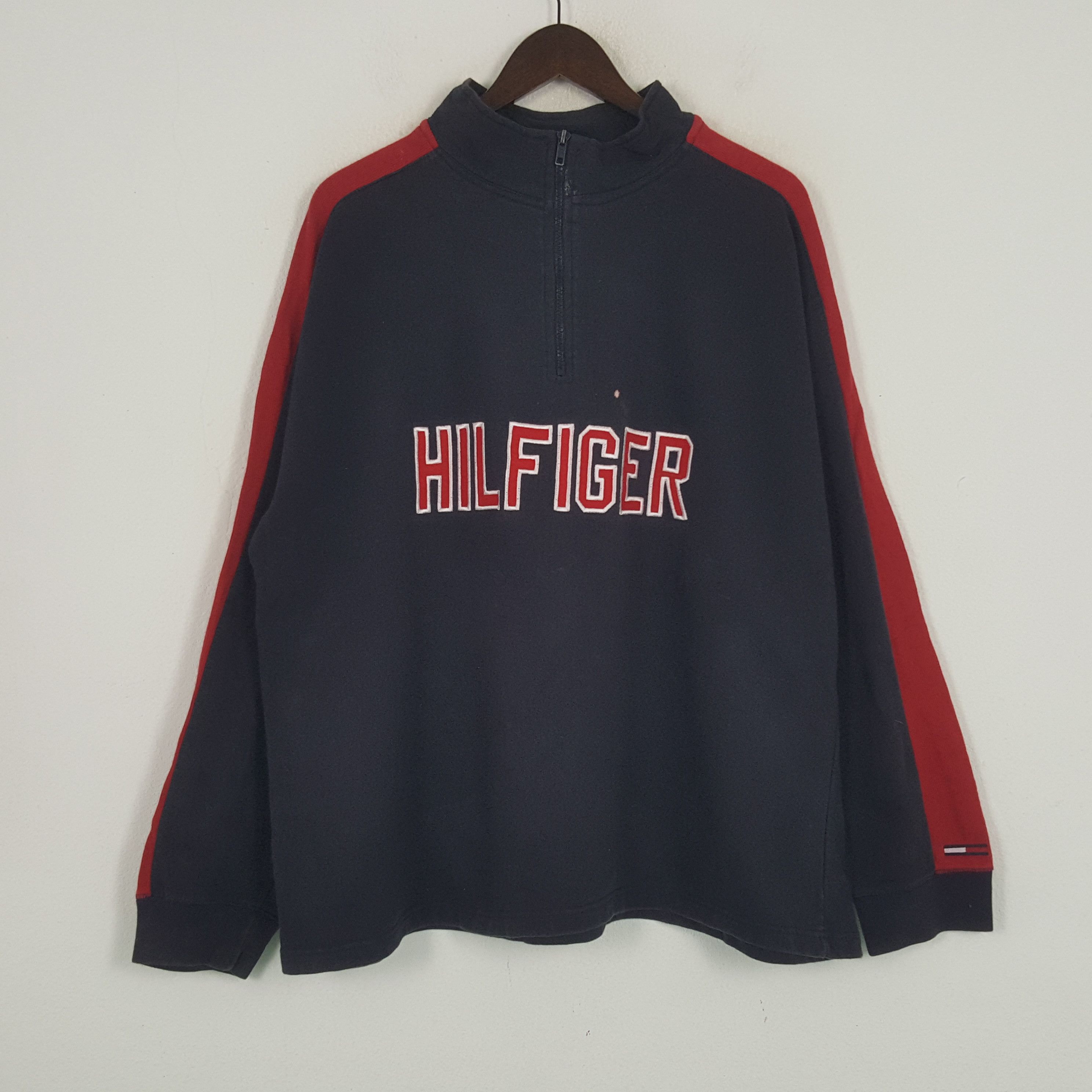 Tommy Hilfiger × Vintage Vintage Tommy Hilfiger Half Zipper Jacket Size US XL / EU 56 / 4 - 1 Thumbnail