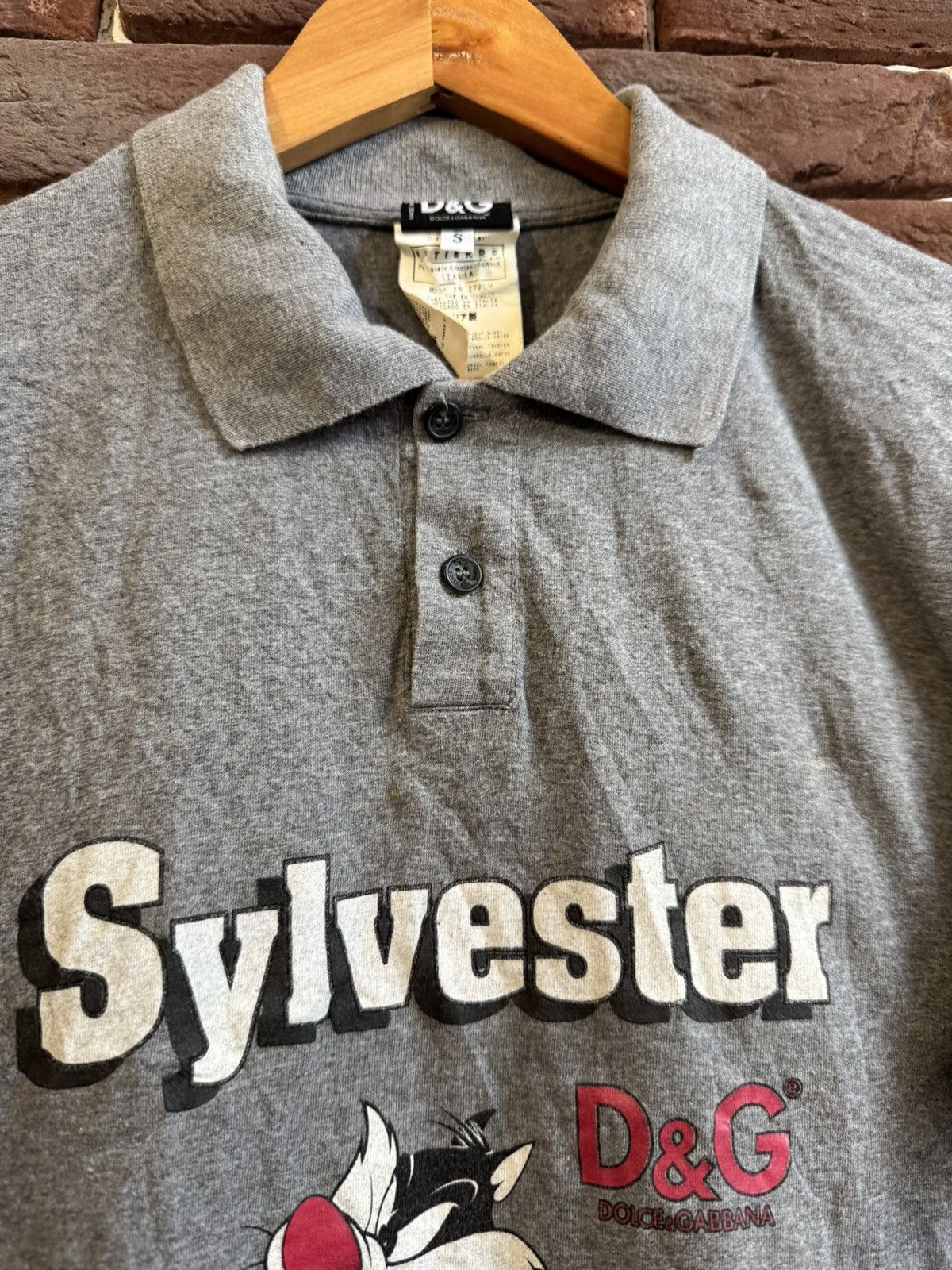 Dolce & Gabbana ARCHIVE OG Dolce&Gabbana Sylvester Looney Tunes Polo Tee S Size US S / EU 44-46 / 1 - 4 Thumbnail