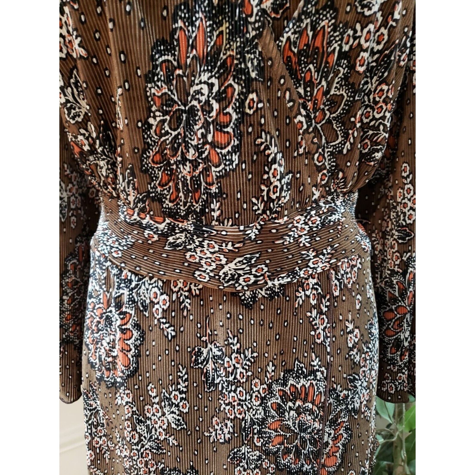 Other Cato Floral Polyester V-Neck Long Sleeve Top Blouse 18/20W Size 3XL / US 20-22 - 3 Thumbnail