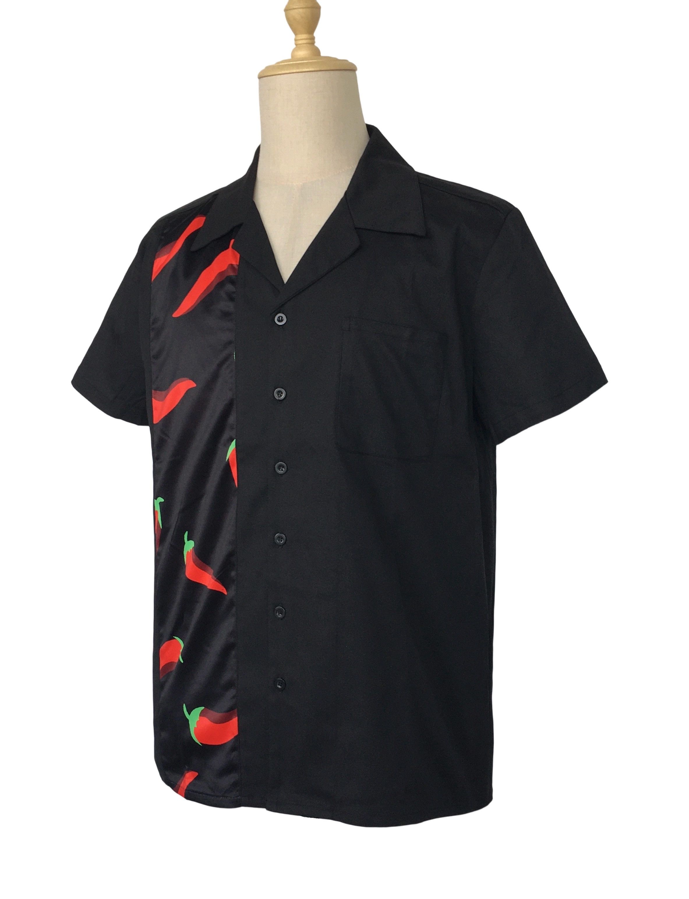 Other Men's Retro Button Shirts Chili Pepper Pattern Clothing Size US L / EU 52-54 / 3 - 2 Thumbnail