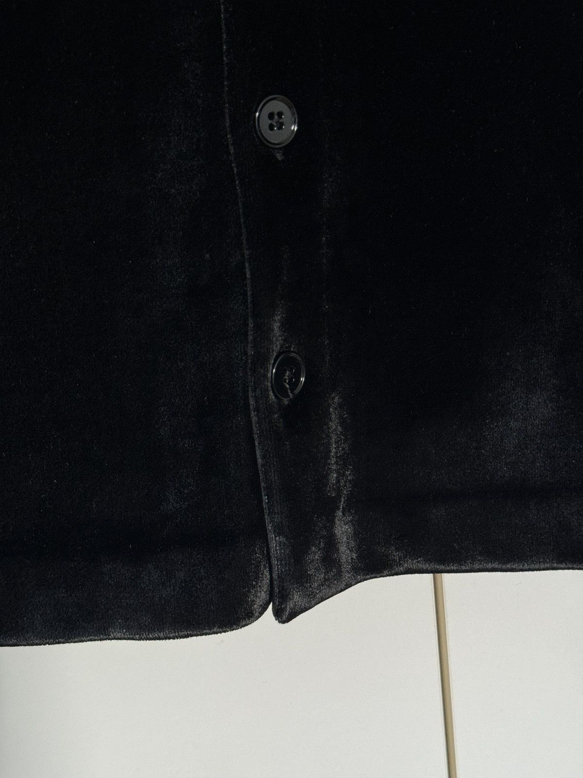Jil Sander Buttoned Viscose and Wool-Blend Velvet Overshirt 54 Size US XXL / EU 58 / 5 - 5 Thumbnail