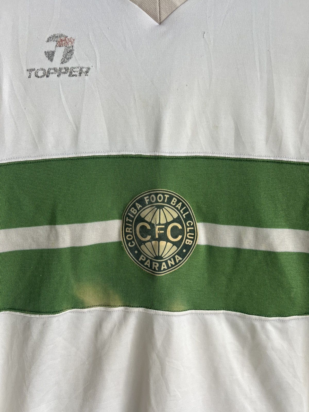 Vintage Vintage 1980s Coritiba FC Brazil Topper Home Jersey #15 Size US M / EU 48-50 / 2 - 3 Thumbnail