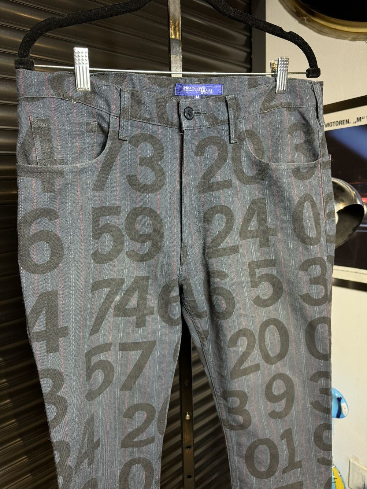 Junya Watanabe Junya Watanabe x CDG AD/02 Numbers Blue Denim Jeans - Medium Size US 34 / EU 50 - 6 Thumbnail