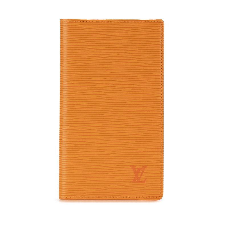 Louis Vuitton Louis Vuitton Epi Agenda Cover R2052H Orange Leather Notebook Cover R2052H in Great Condition