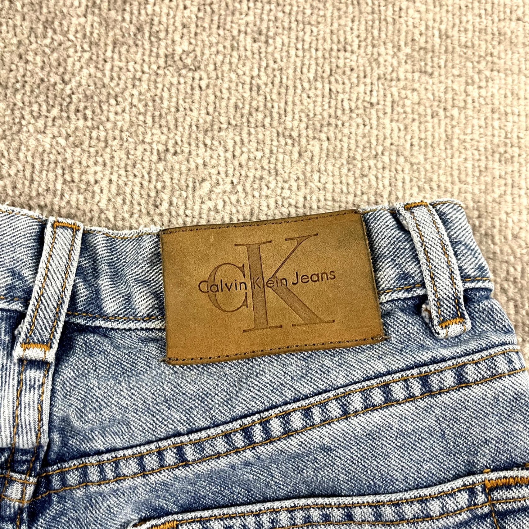 Calvin Klein VINTAGE CALVIN KLEIN Jeans Womens 26x26 Light Blue Denim Slim Straight 8 100% Cotton Blue Womens Jeans Size 30" / US 8 / IT 44 - 3 Thumbnail