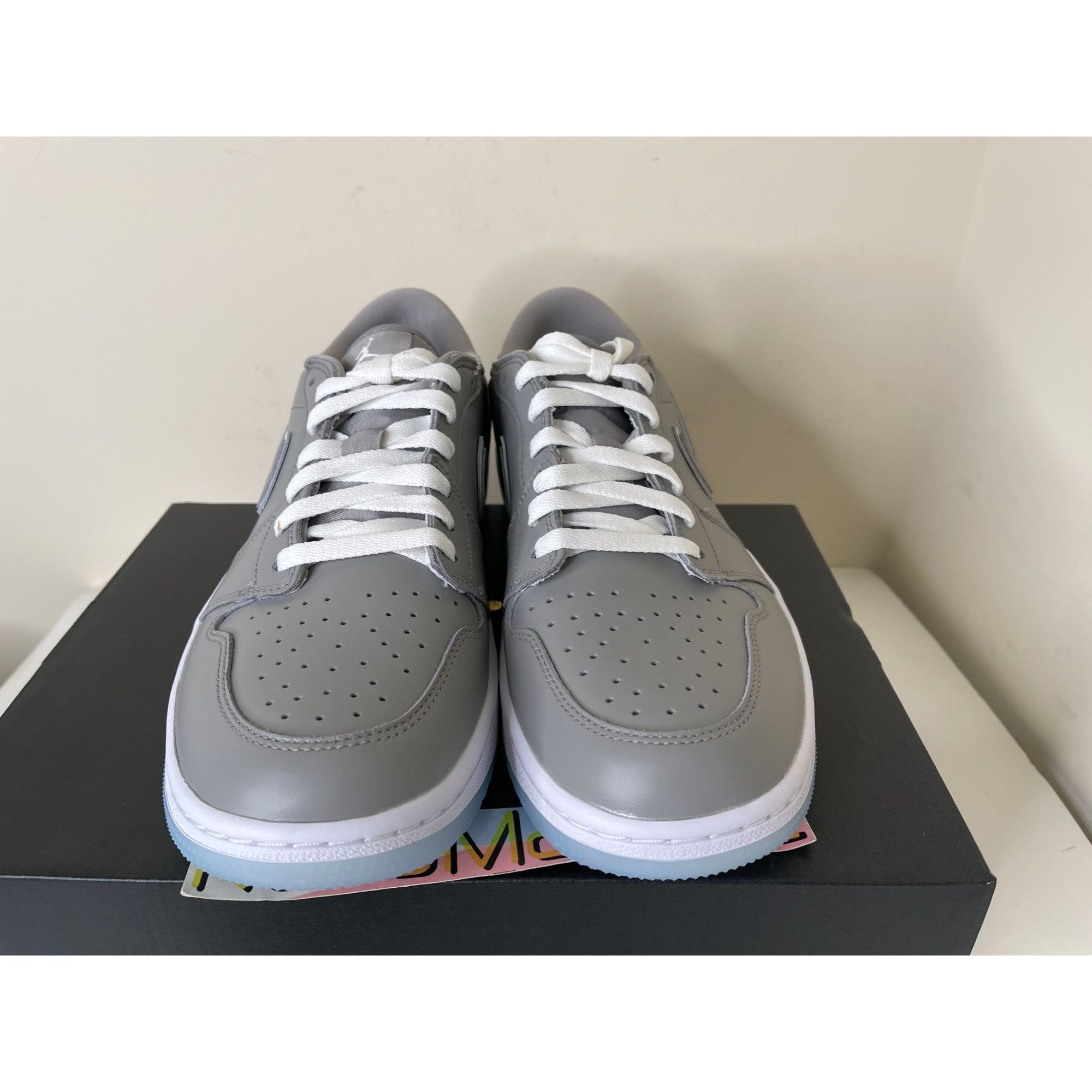 Jordan Brand Jordan 1 Low Golf Grey Blue Tint SPIKELESS Mens 10us Size US 10 / EU 43 - 3 Thumbnail