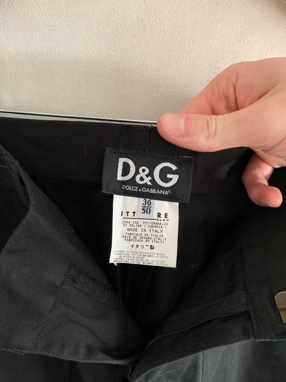 Dolce & Gabbana Dolce Gabbana Black Classic Cotton Pants 50 (36) Size US 36 / EU 52 - 7 Thumbnail