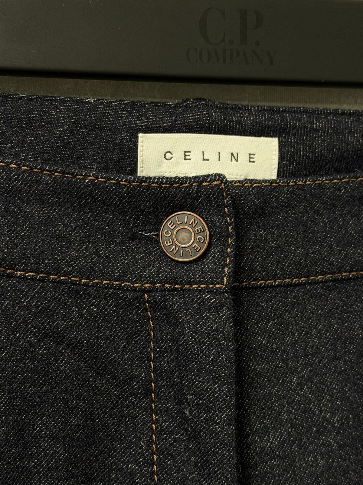 Celine CELINE triomphe Back logo wool flare croped pants vintage Size 28" / US 6 / IT 42 - 11 Thumbnail