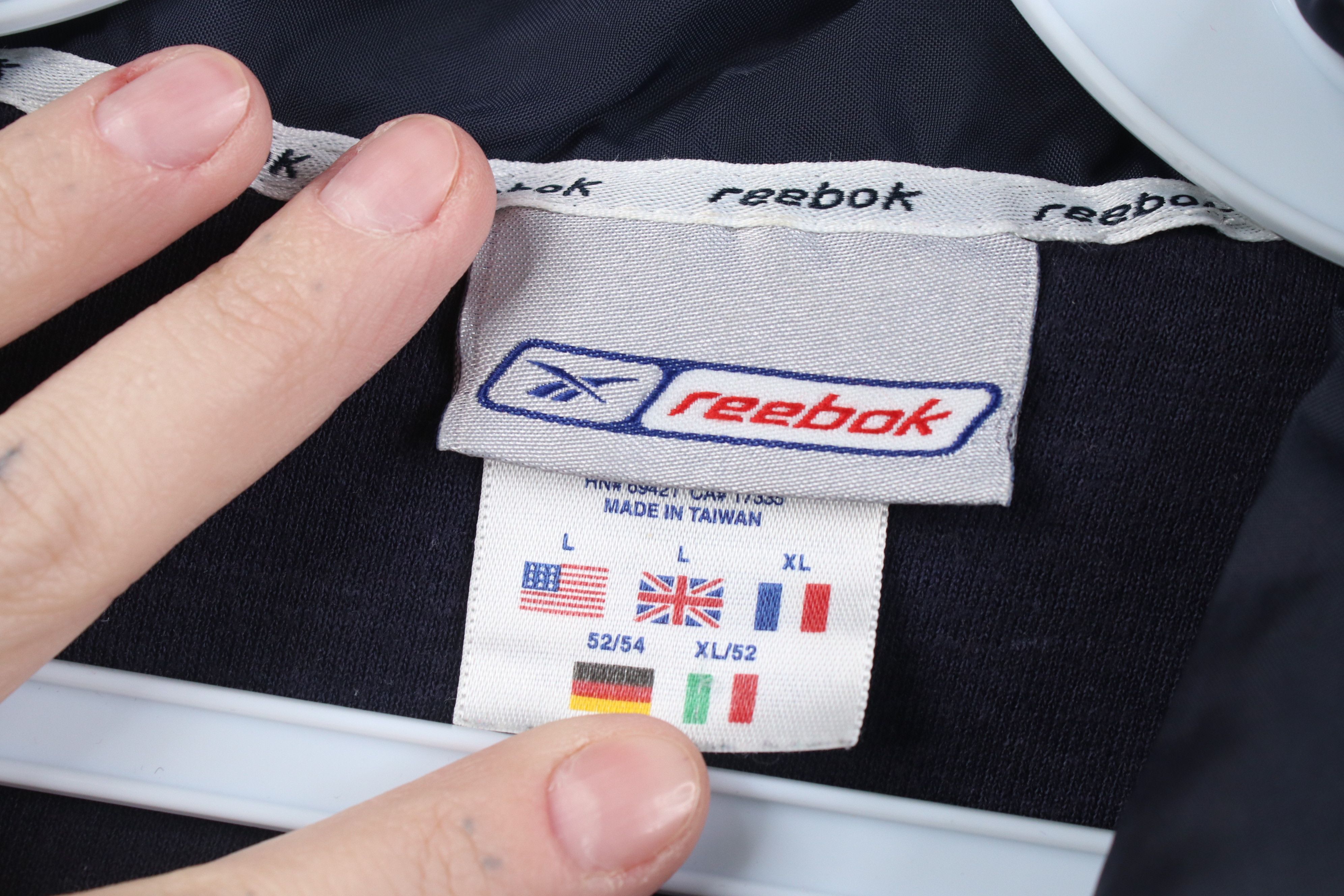 Reebok Vintage 90s Y2K Reebok Spell Lined Windbreaker Jacket Blue Size US L / EU 52-54 / 3 - 11 Thumbnail