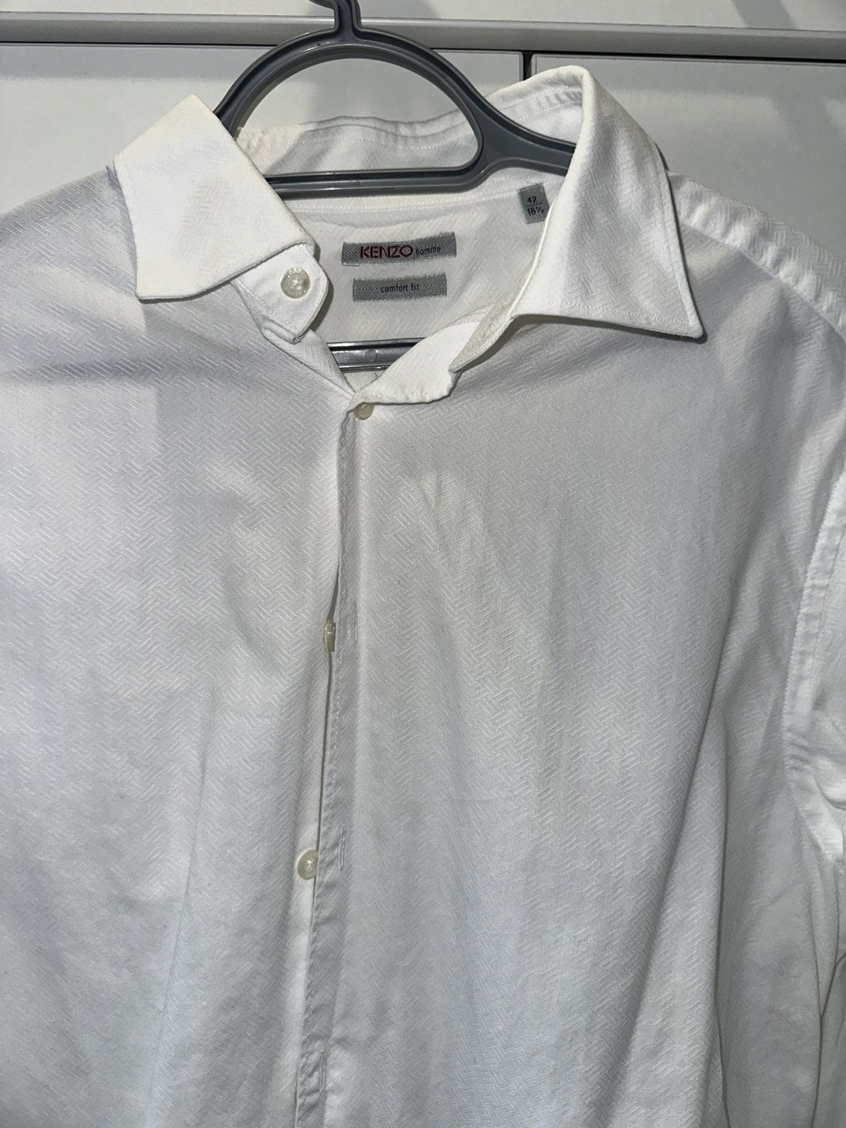 Kenzo Keno White cuff Shirt Size US M / EU 48-50 / 2 - 1 Thumbnail