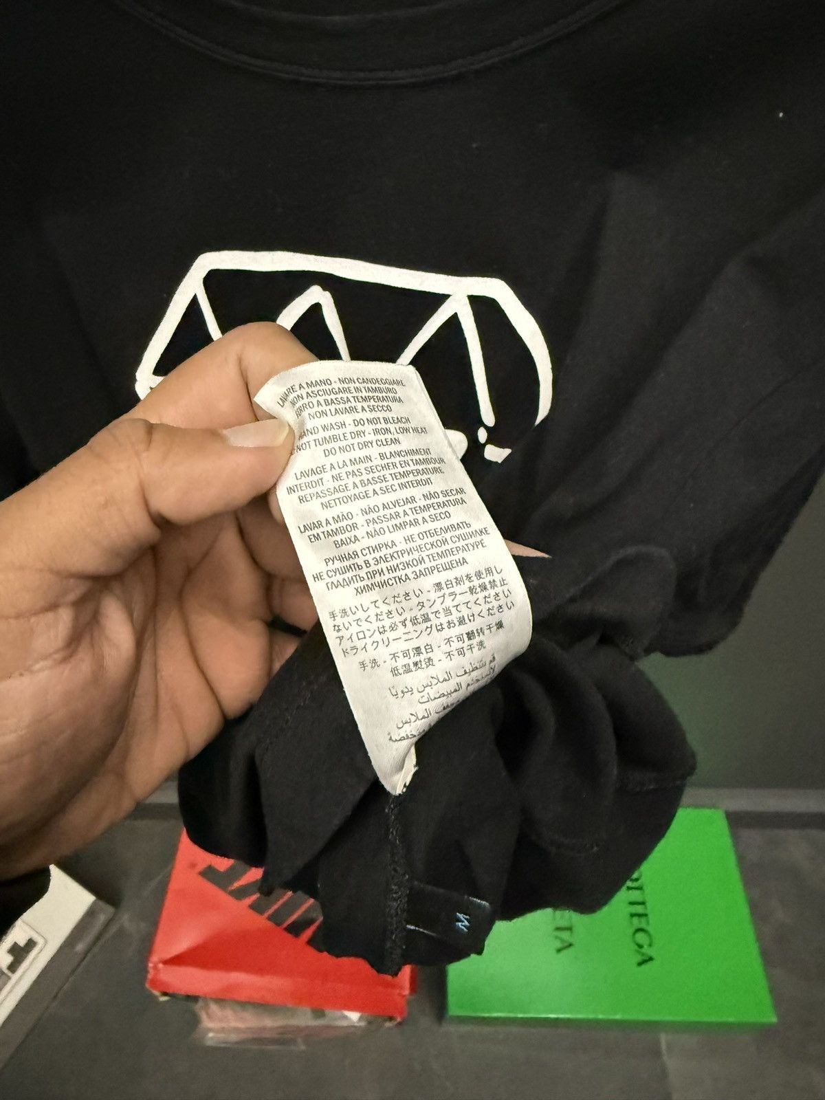 Gucci Gucci Ghost Trouble Andrew Black Diamond Graphic T-Shirt Size US M / EU 48-50 / 2 - 6 Thumbnail
