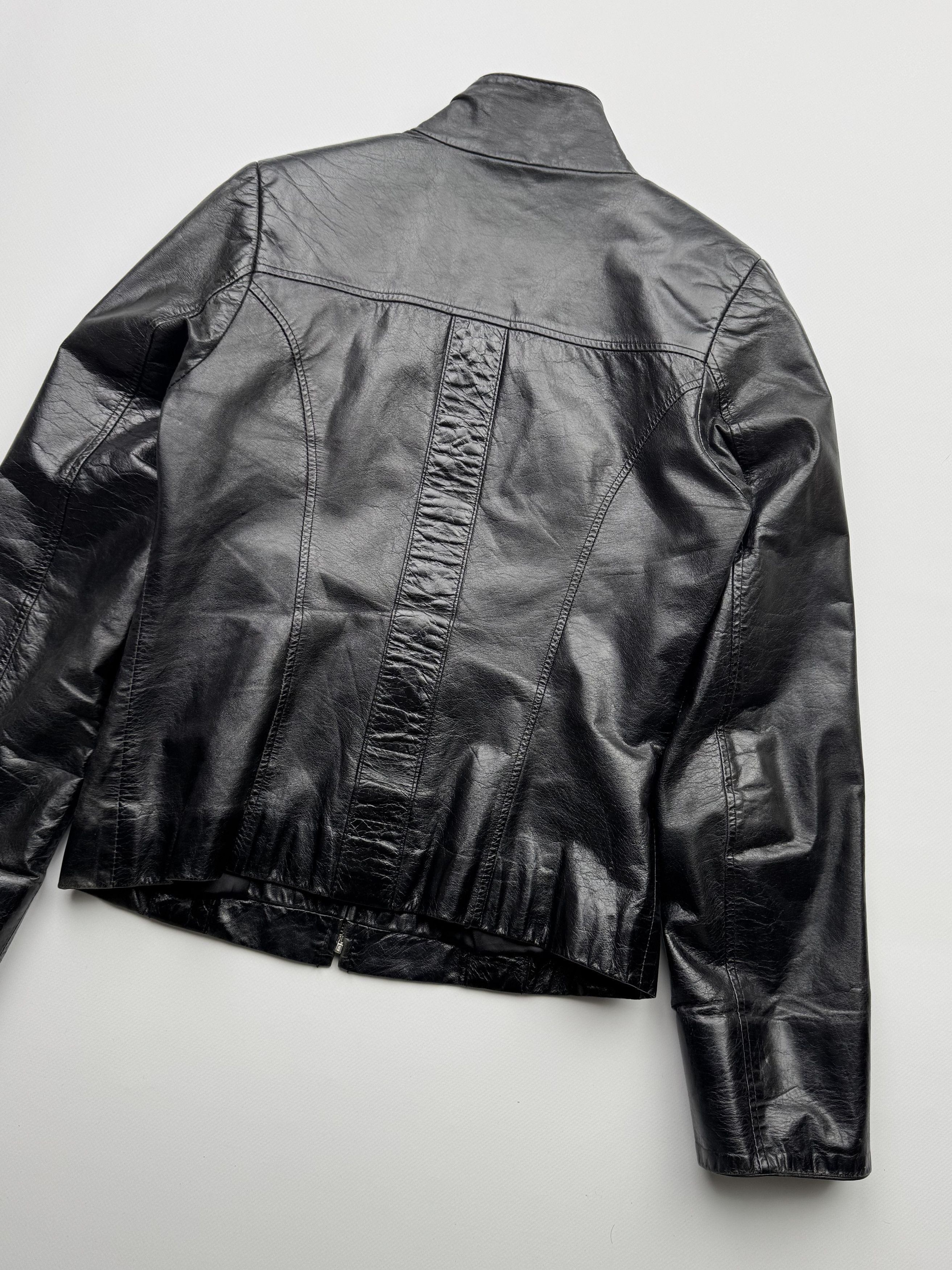 Vintage Vintage Cropped Leather Jacket B248(V16)E2 Size XS / US 0-2 / IT 36-38 - 8 Thumbnail