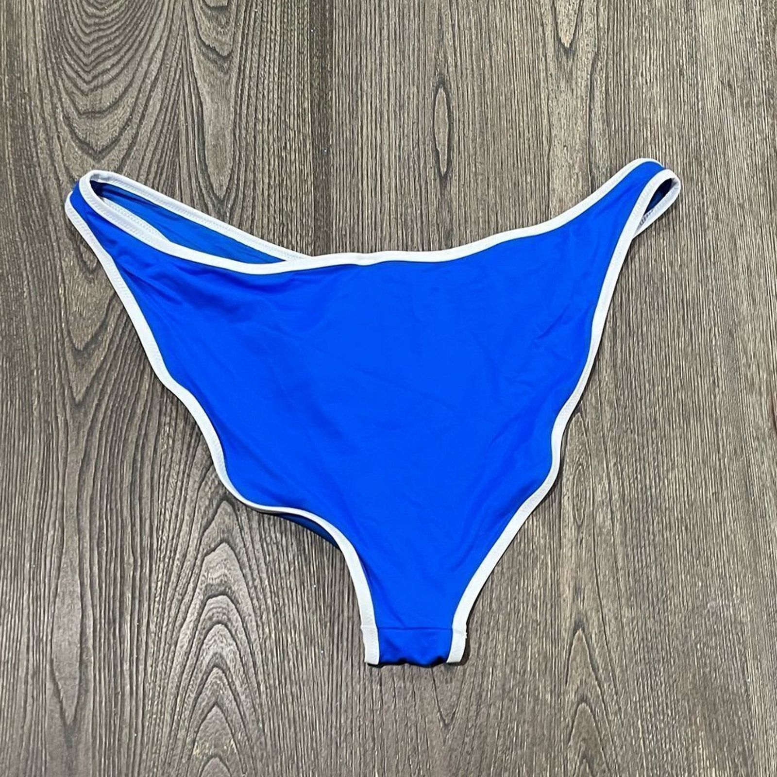 SKIMS NWT Skims Sporty Zipper Swim Tanga Swimwear Bottom Cobalt 4X Size ONE SIZE - 4 Thumbnail