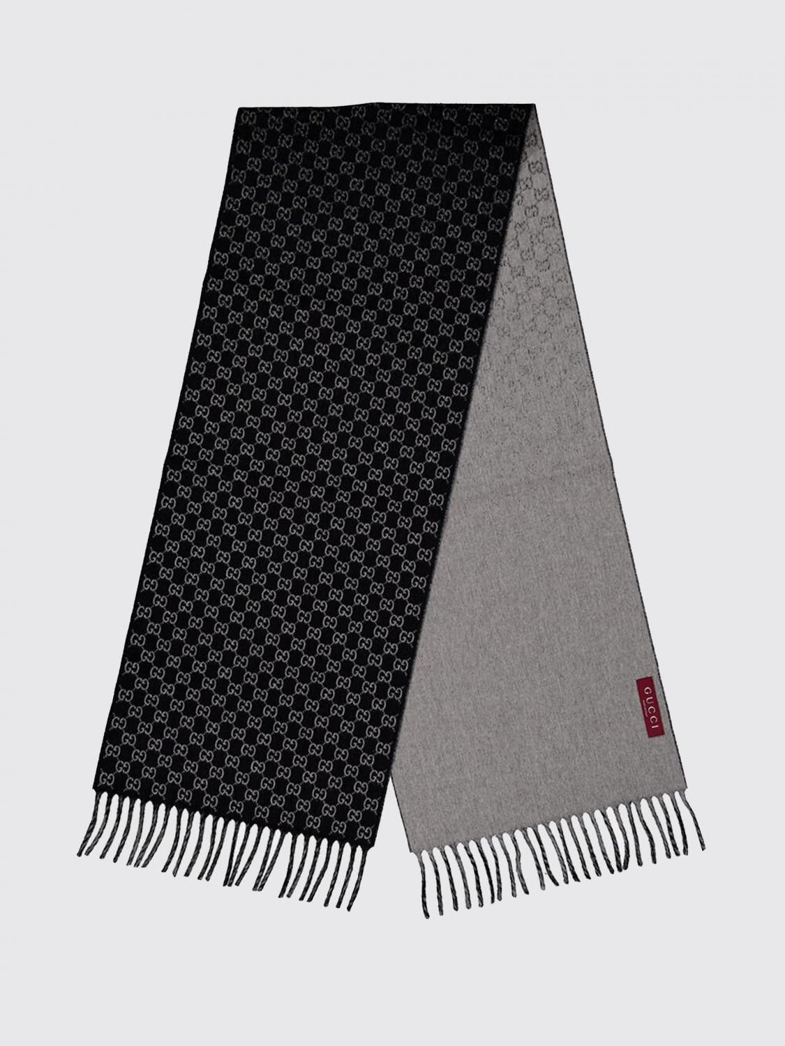 Gucci Gucci Scarf Men Black Size ONE SIZE - 1 Thumbnail