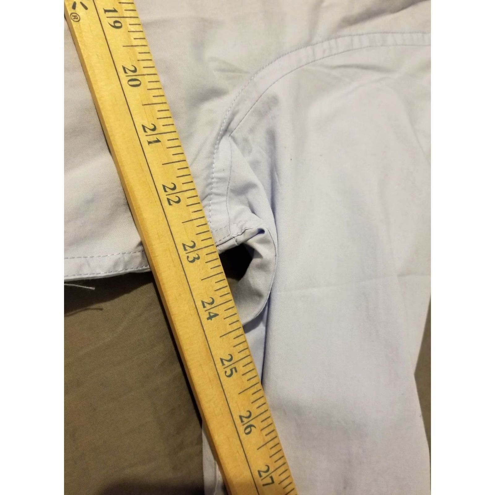 American Eagle Outfitters VINTAGE? (No) - American Eagle Outfitters Shirt - Mens - Dress Shirt - LT Gray - Button-Up - Long Sleeve - Cotton - Big & Tall Size 42R - 6 Thumbnail