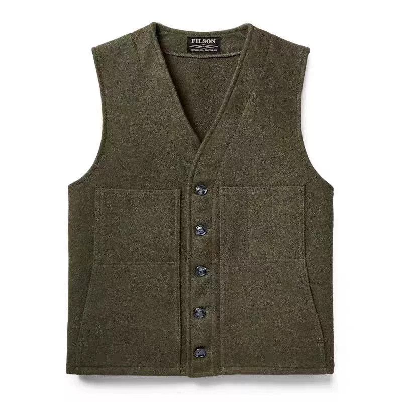 Filson Filson 24OZ Wool Western V-Neck Vest Size US S / EU 44-46 / 1 - 1 Thumbnail