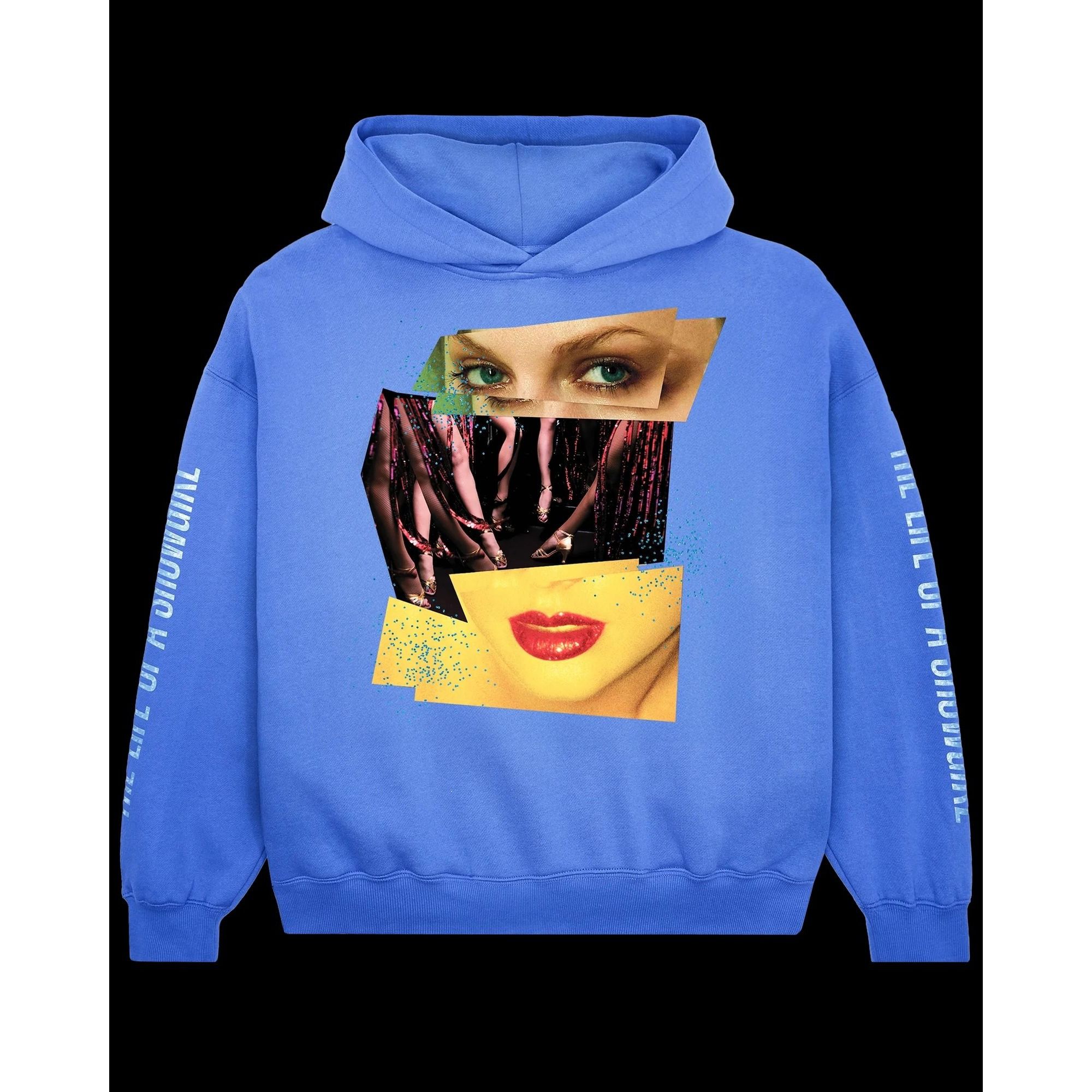 Band Tees NEW TAYLOR SWIFT THE LIFE OF A SHOWGIRL BLUE HOODIE SMALL Size S / US 4 / IT 40 - 1 Thumbnail