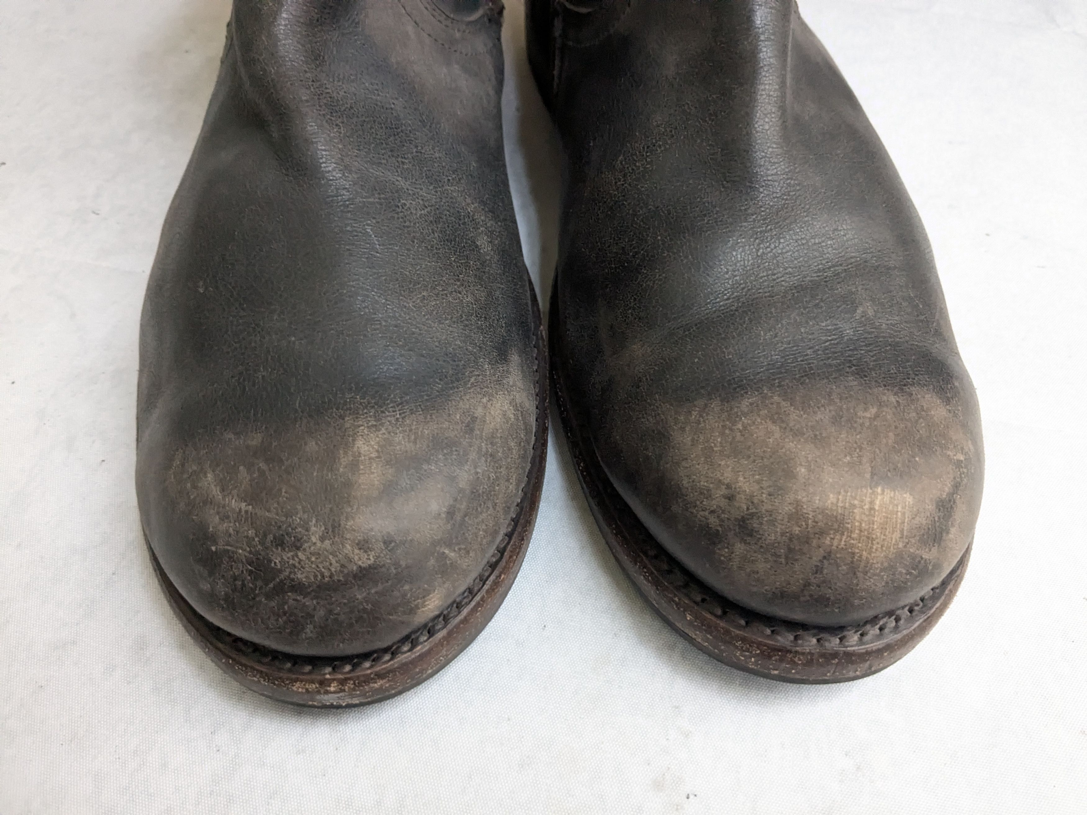 Frye Frye Engineer Boots Brown Leather 12 D Motorcycle Biker Size US 12 / EU 45 - 4 Thumbnail