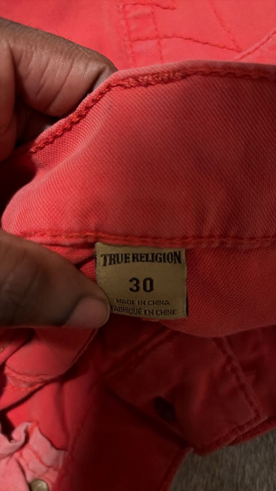 True Religion Red on Red True Religion Jeans Size US 30 / EU 46 - 8 Thumbnail