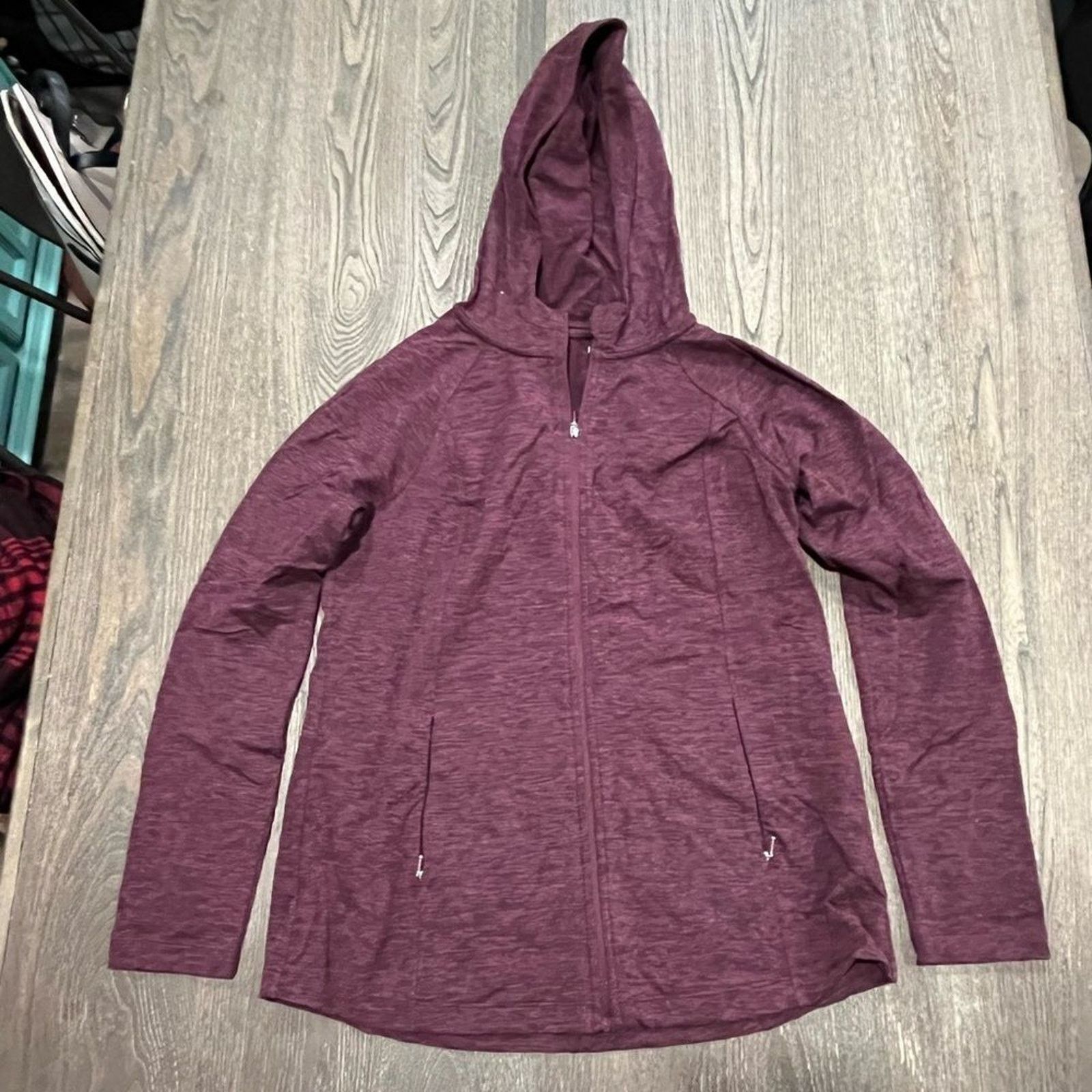 Vintage J. Jill Fit Performance Full Zip Hoodie Jacket Heather S Size S / US 4 / IT 40 - 1 Thumbnail