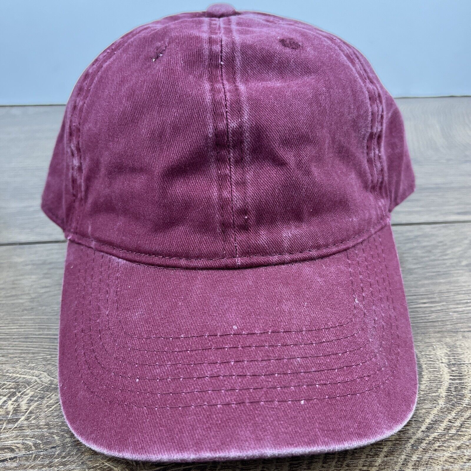 Other Maroon Baseball Hat Red Hat Adjustable Adult Size Hat Red Ca Size ONE SIZE - 3 Thumbnail
