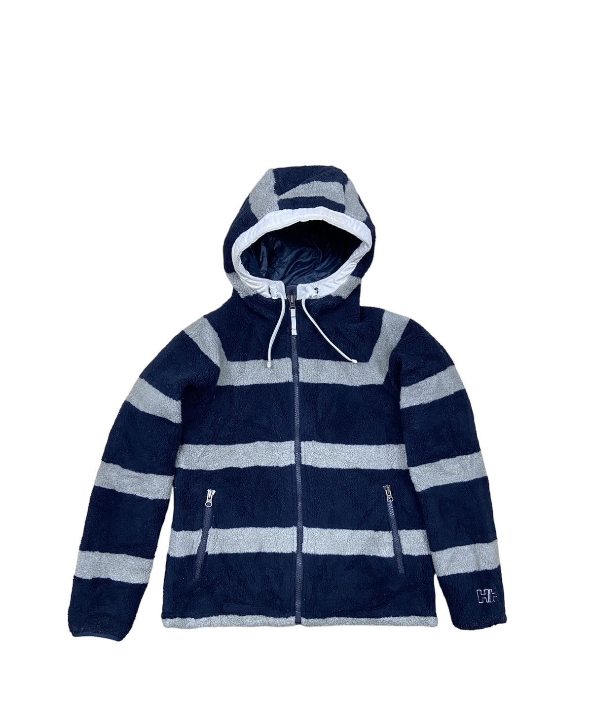 Helly Hansen Vintage 90’s Helly Hansen Fleece Stripe Zipper Hoodie Jacket Size US M / EU 48-50 / 2 - 1 Thumbnail