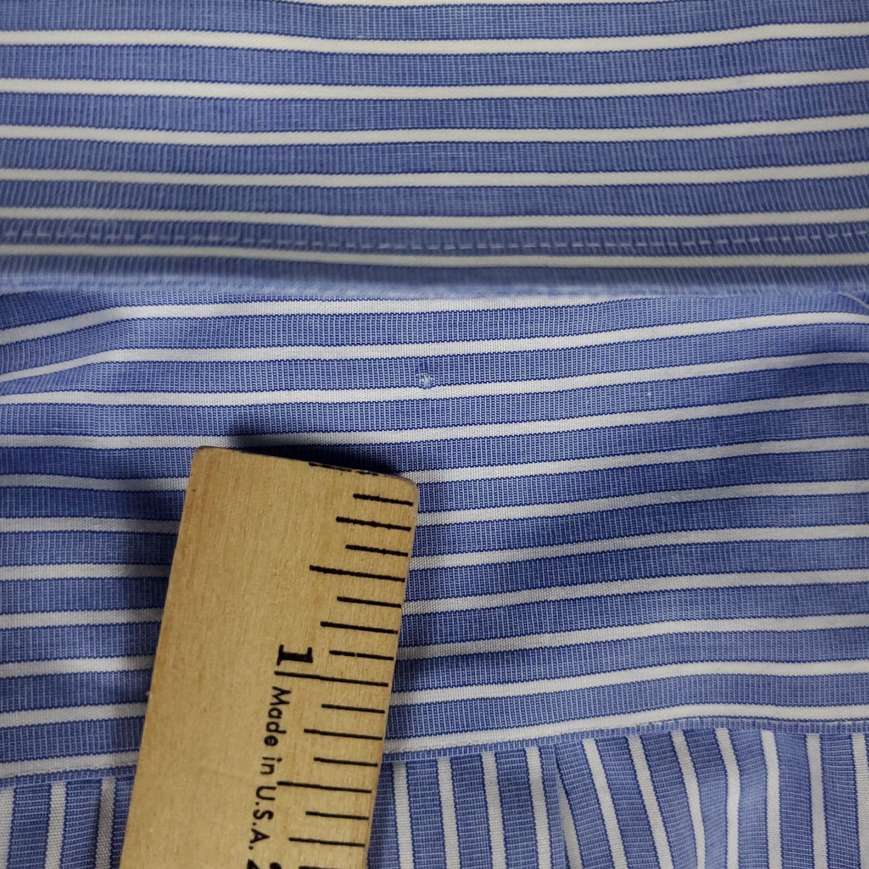Brooks Brothers Brooks Brothers Dress Shirt Mens Size 17 Blue Striped Long Sleeve Button Up Classic Modern Size 46R - 4 Thumbnail