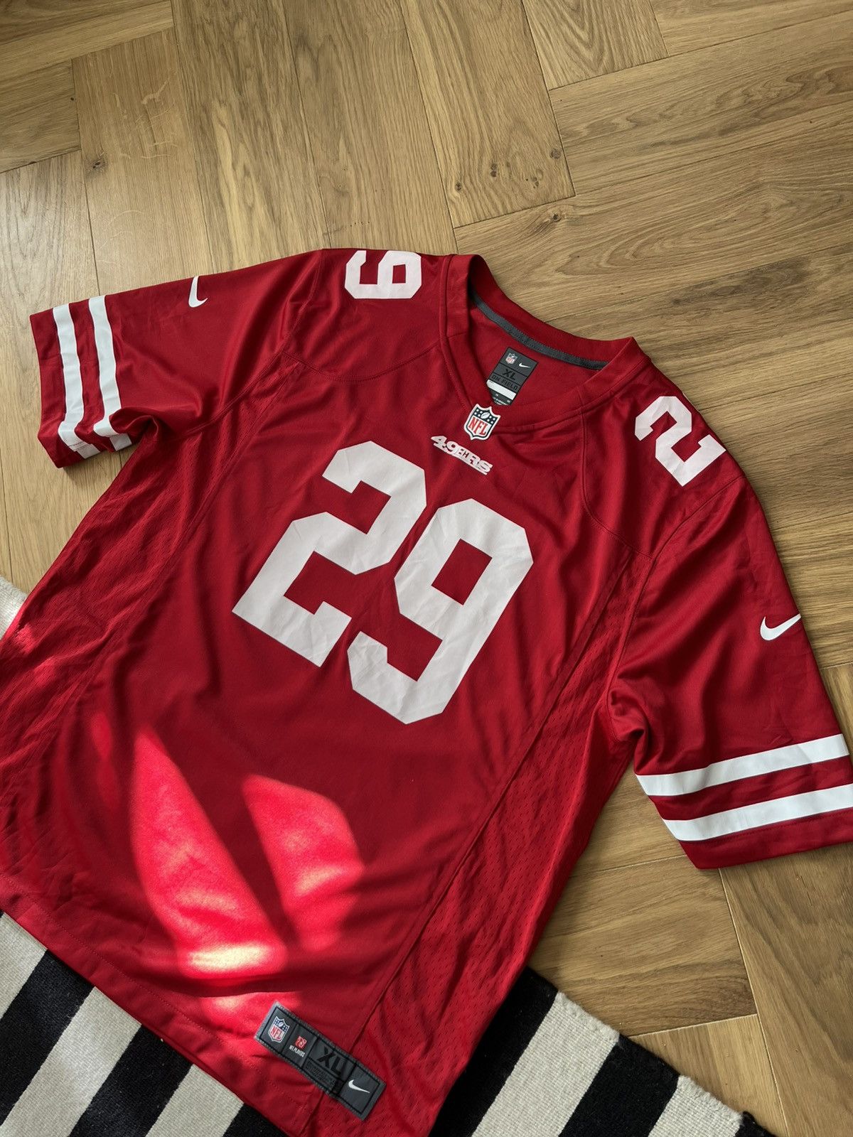 Nike San Francisco 49ers Custom Football Jersey – “DEOL” #29 Size US XL / EU 56 / 4 - 4 Thumbnail