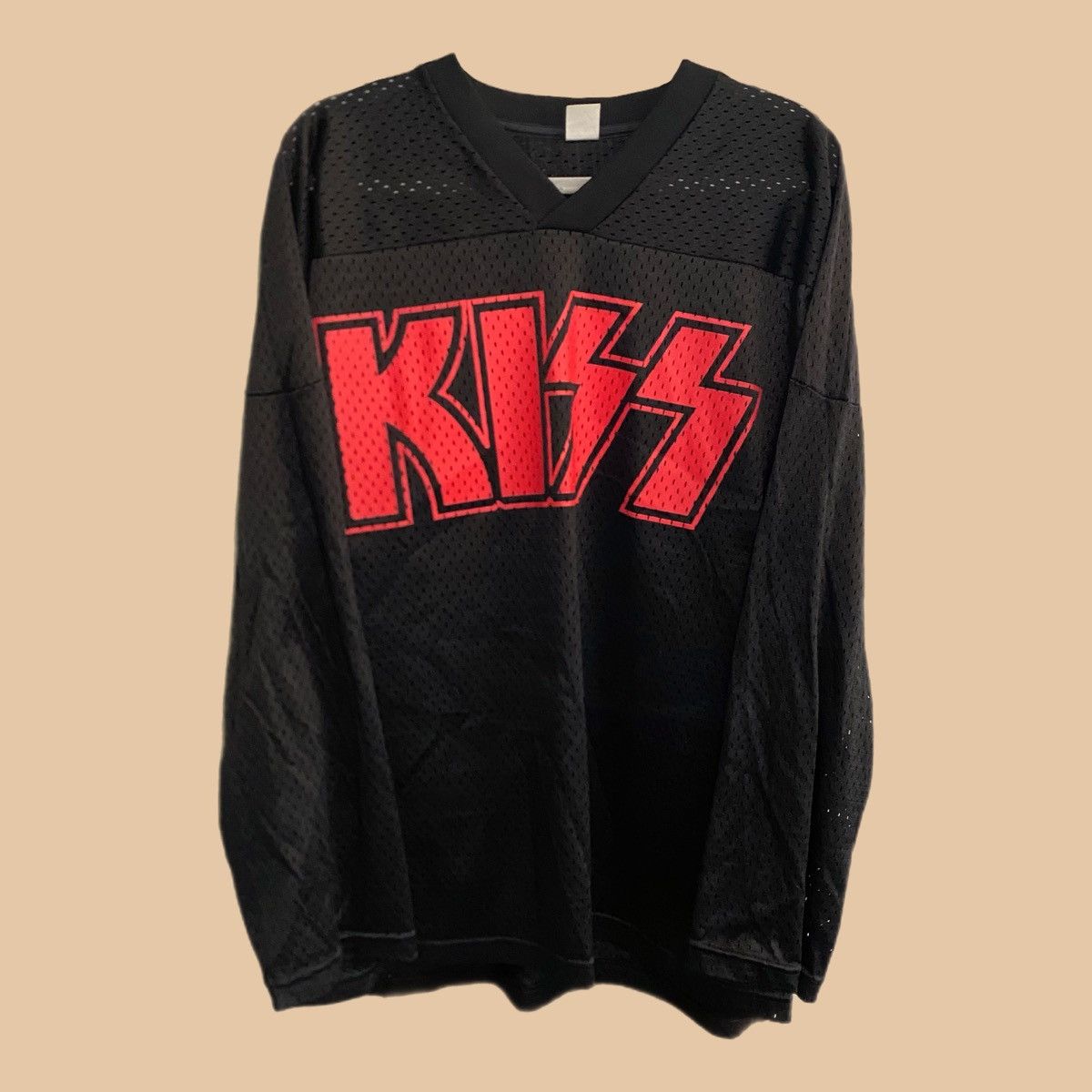 KISS × Vintage Vintage 90s KISS Jersey Rock Band Made In USA Size US XL / EU 56 / 4 - 2 Thumbnail