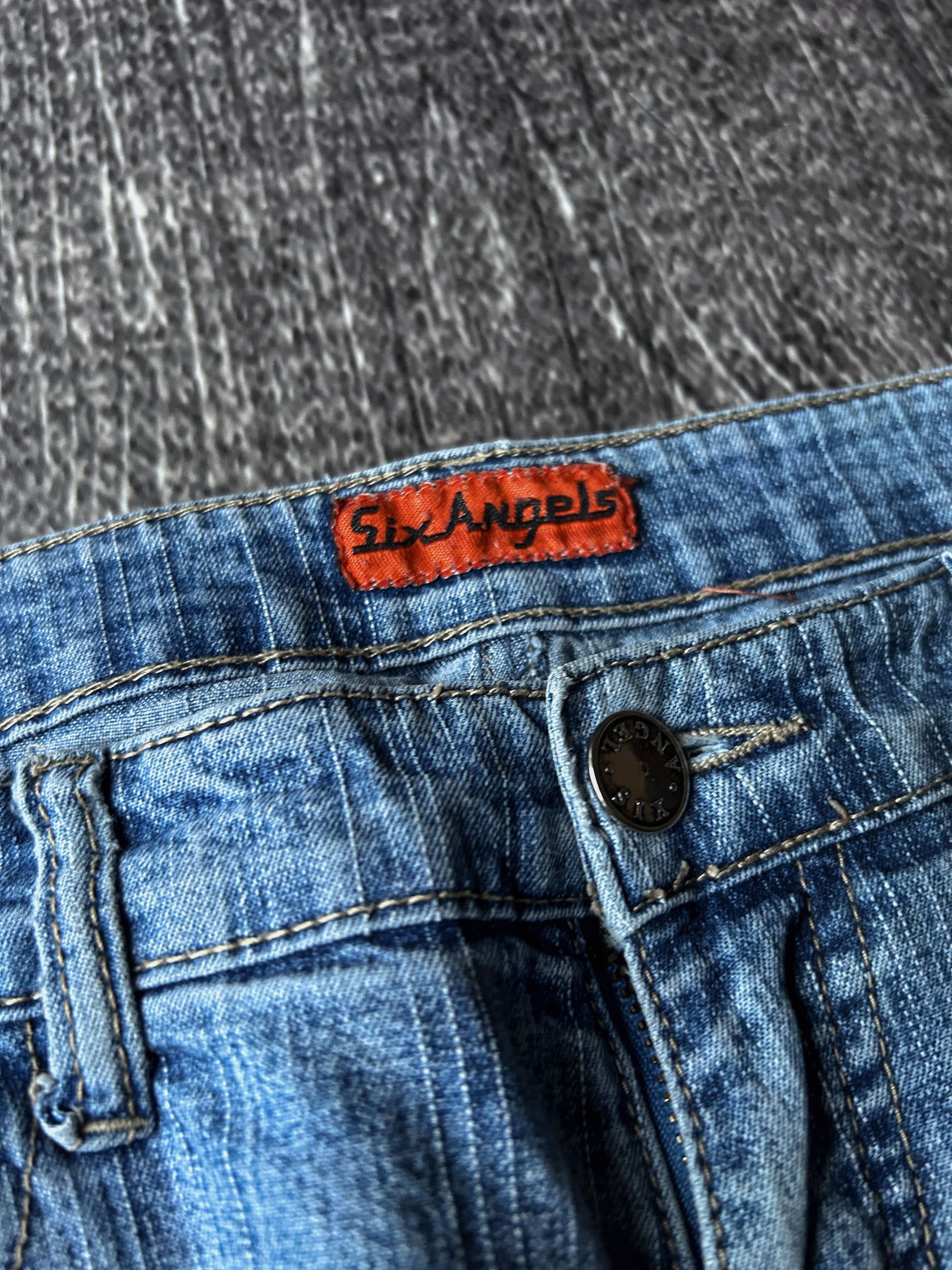 Other CRAZY VTG FLARED RICK OWENS STYLE WASHED CARGO JEANS Y2K Size US 30 / EU 46 - 9 Thumbnail