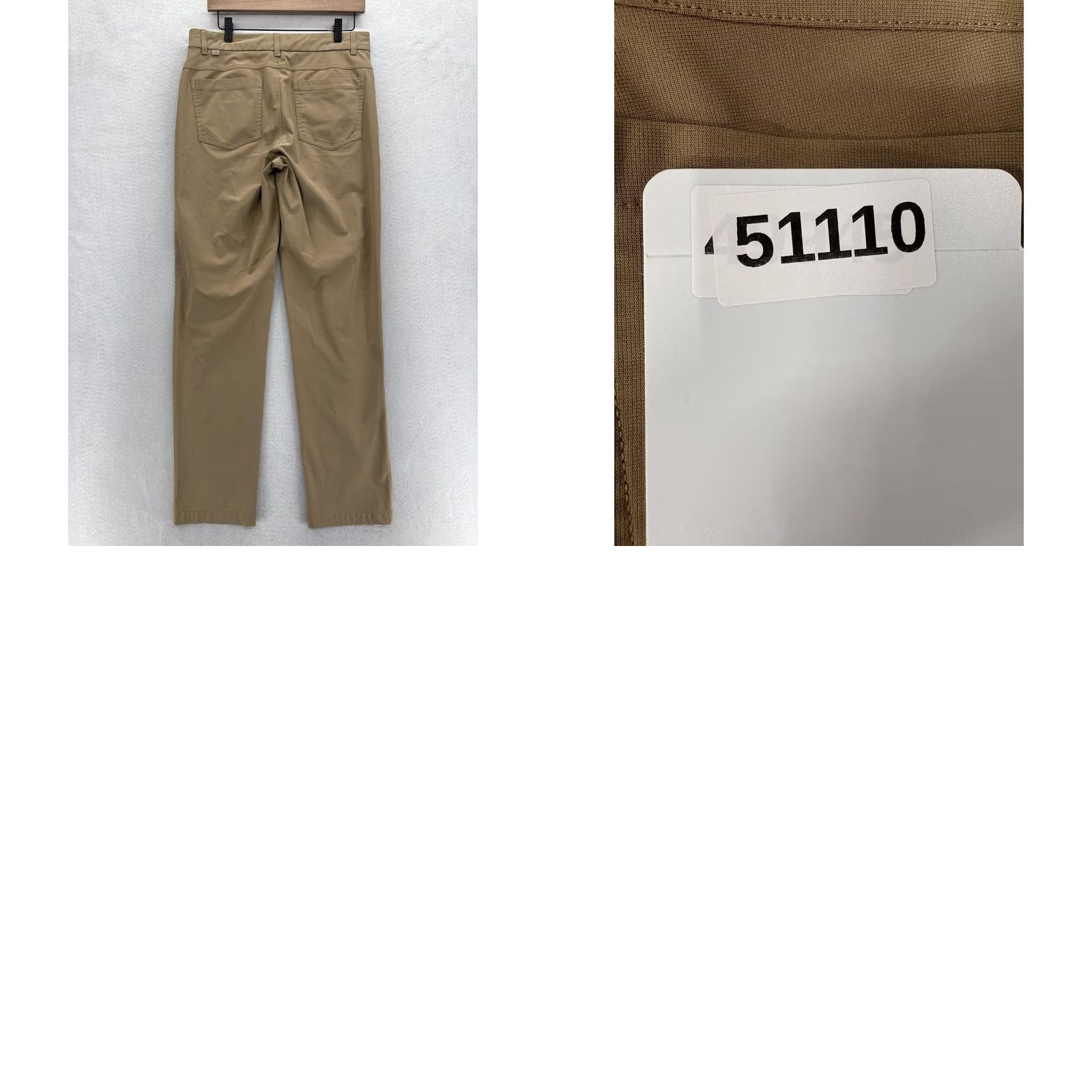 Vintage VRST Athletic 5-Pocket Pants Mens 32x32 Khakis Beige Stretch Straight Front Zipper Logo Pockets Casual Slim Fit Size US 32 / EU 48 - 9 Thumbnail