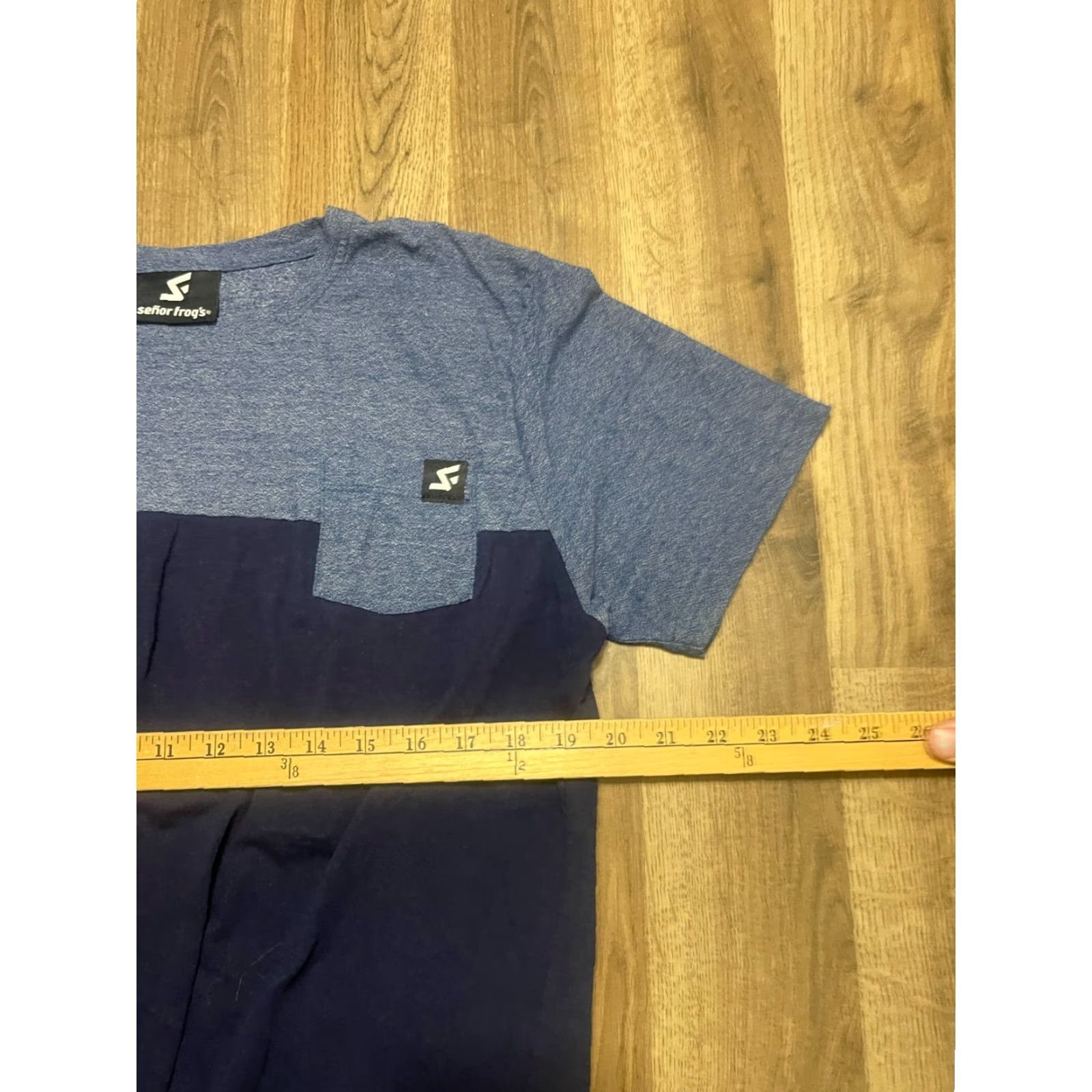 Vintage Senor Frog's Shirt Men Pocket Tee Short Sleeve Blue M Medium-Large Size US M / EU 48-50 / 2 - 6 Thumbnail