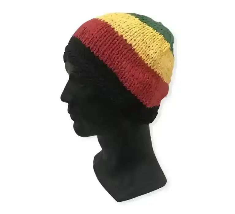 Japanese Brand × Kapital × Vintage Japanese Brand Bob Marley Design Stripe Beanie Hat Size ONE SIZE - 1 Thumbnail