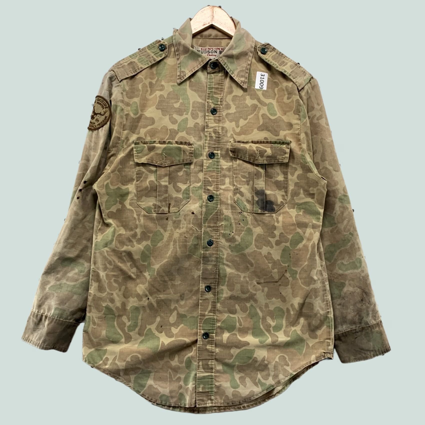 Vintage VINTAGE Hudson Bay Hunting Camo Button Shirt Mens Medium 80s Outdoor Distressed Size US M / EU 48-50 / 2 - 1 Thumbnail
